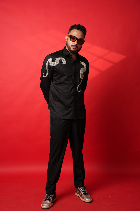 Dragon Hand-Embroidered Shirt