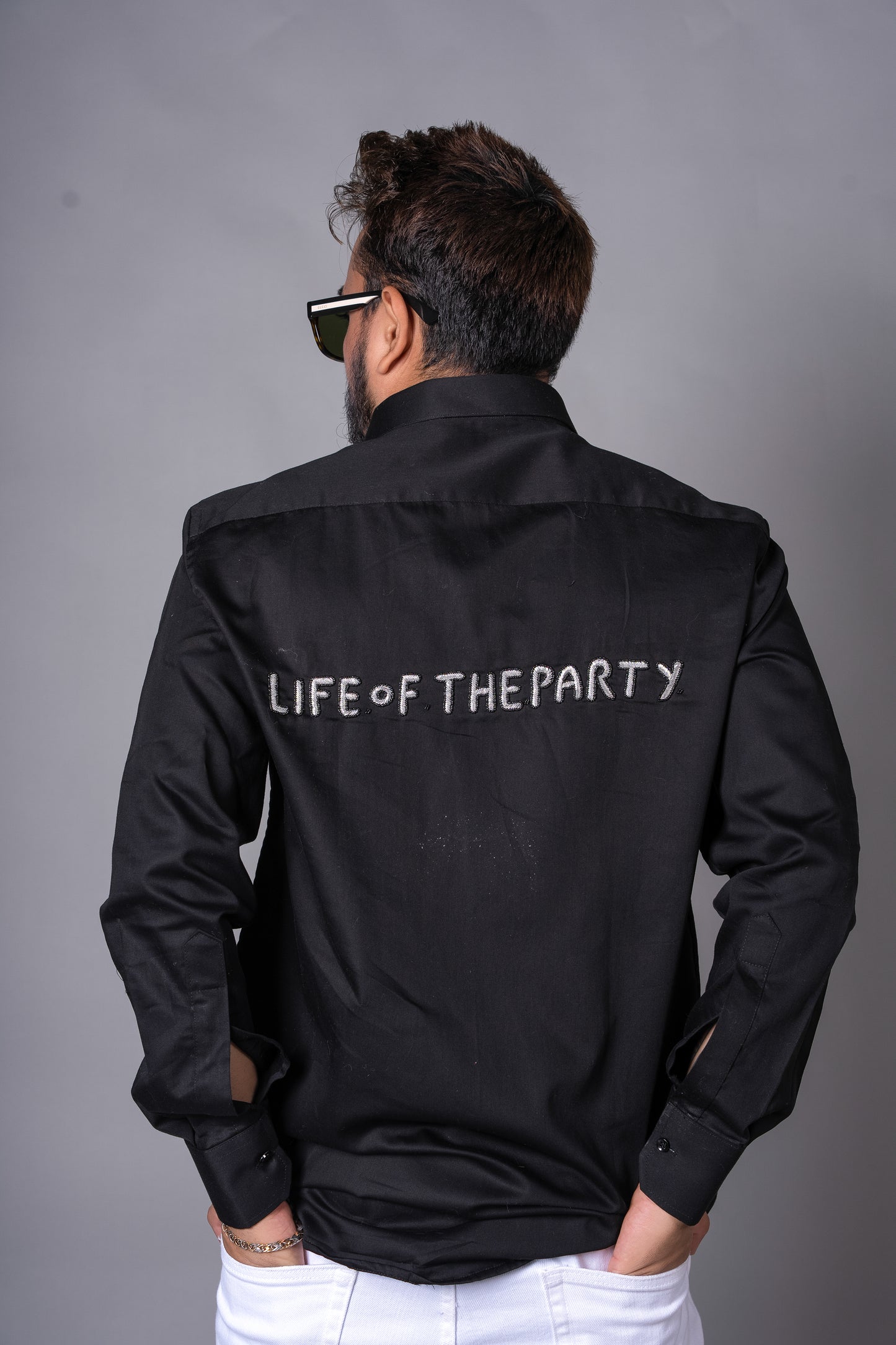 Life of the Party Hand Embroidered Shirt